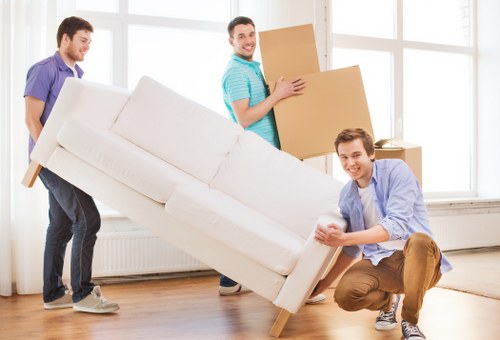 A local removals team handling a compact household move