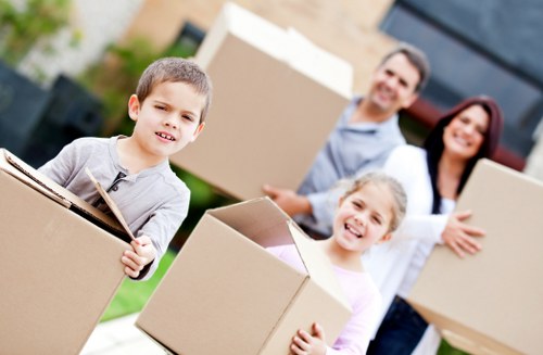 Furniture and appliances loaded securely for Strawberryhill small removals